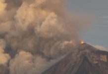 volcán de Fuego en Guatemala