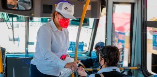 SMT supervisa cumplimiento de medidas sanitarias en transporte público