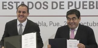 Firman Puebla y Morelos acuerdo de coordinación en materia de seguridad pública